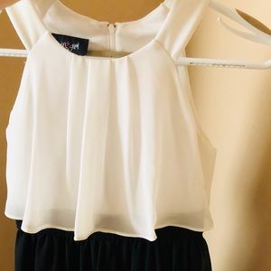 Cocktail dress for little girl size 7 B/W